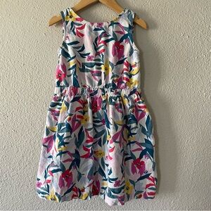 Carter’s Floral Linen Dress Kids Girls 6/6X Sleeveless Sundress Summer Beach